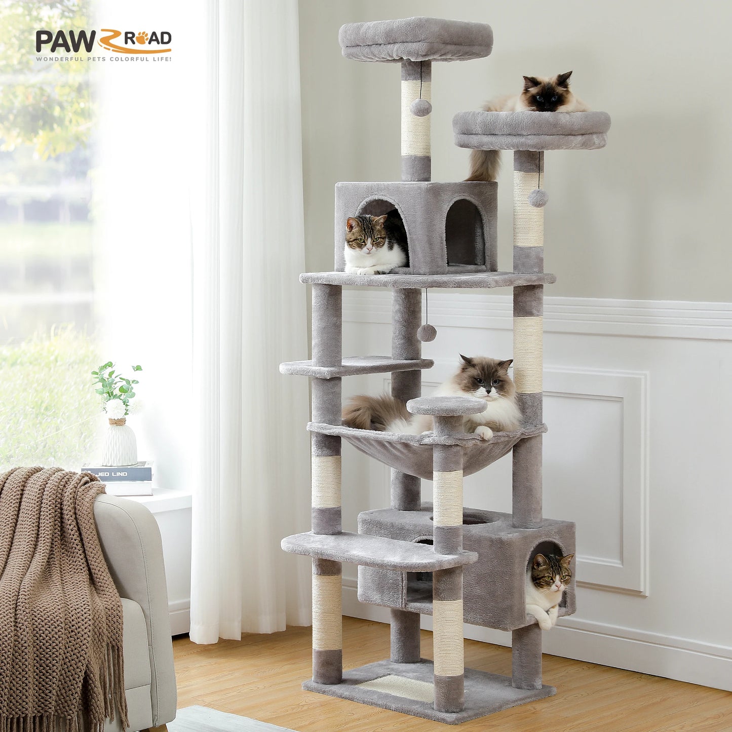 Pawz Road Multi Level Large Cat Tree Condo