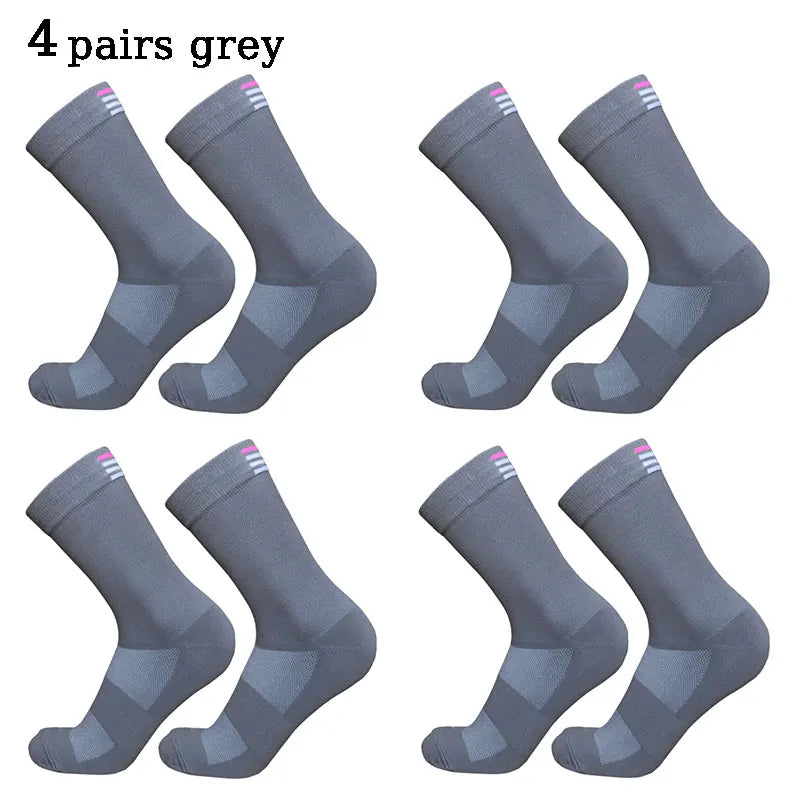 Unisex Mid Length Cycling Socks For Racing And Sports