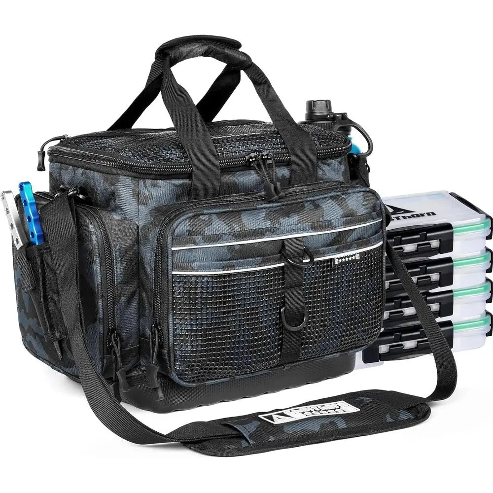 Tackle Box Organizer With Removable Dividers Water Resistant Four Pack