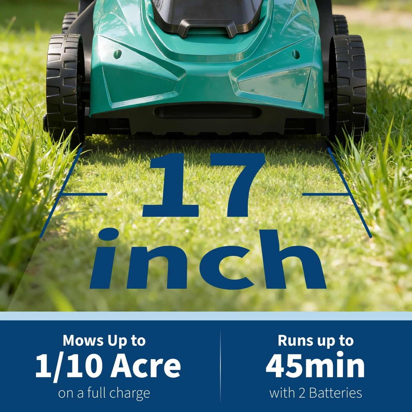 HiMISS 40V Cordless Lawn Mower With Dual Batteries And Charger