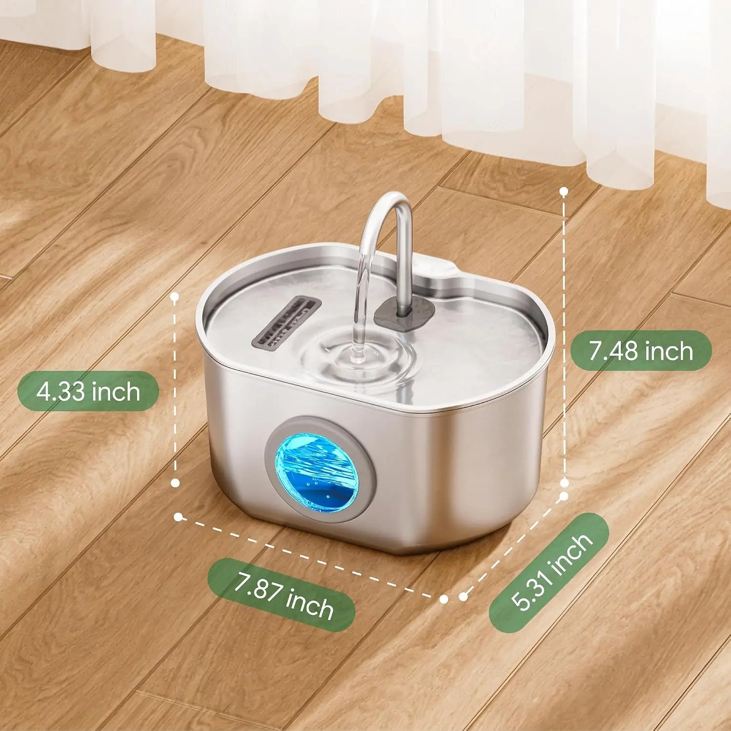 Cat Water Fountain Stainless Steel Automatic Dispenser
