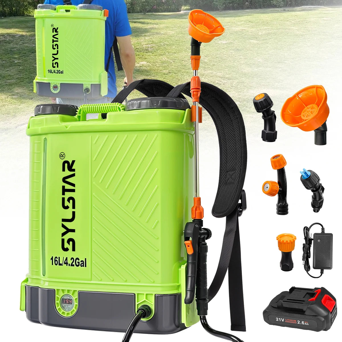 Battery Powered Backpack Sprayer 100 PSI Garden Sprayer Makita Compatible