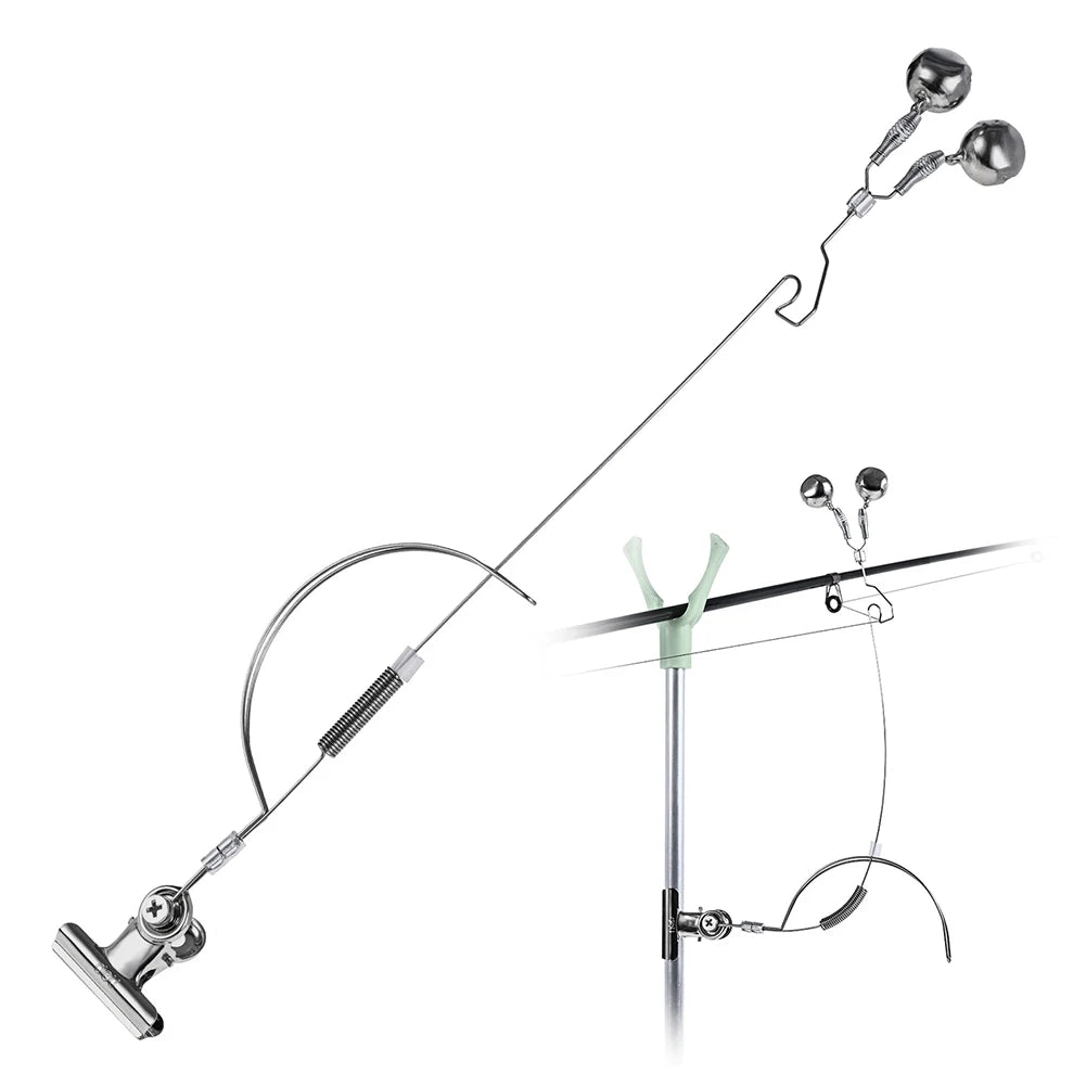 JOCESTYLE Fishing Rod Bite Alarm Stainless Steel Night Bell