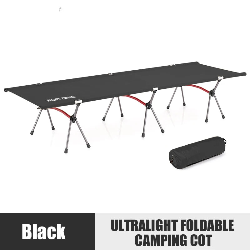 WESTTUNE Ultra Light Aluminum Folding Bed For Camping And Travel