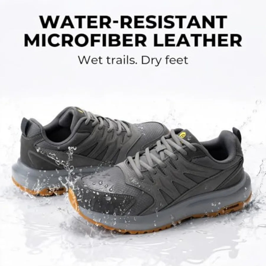 Outdoor Hiking Shoes Water Resistant With High Traction Outsole Cushioning
