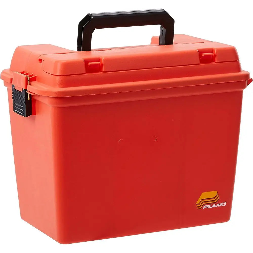 Jumbo Orange Dry Storage Box With Built-In Tray For Tackle