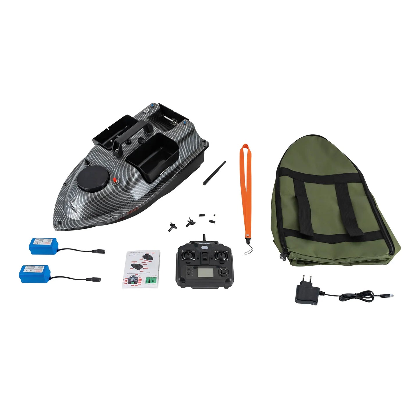GPS Fishing Bait Boat With 2 Batteries And 16 Positioning