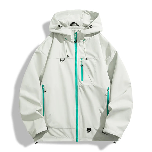 Ippolich Unisex Waterproof Hiking Jacket Hooded Windbreaker