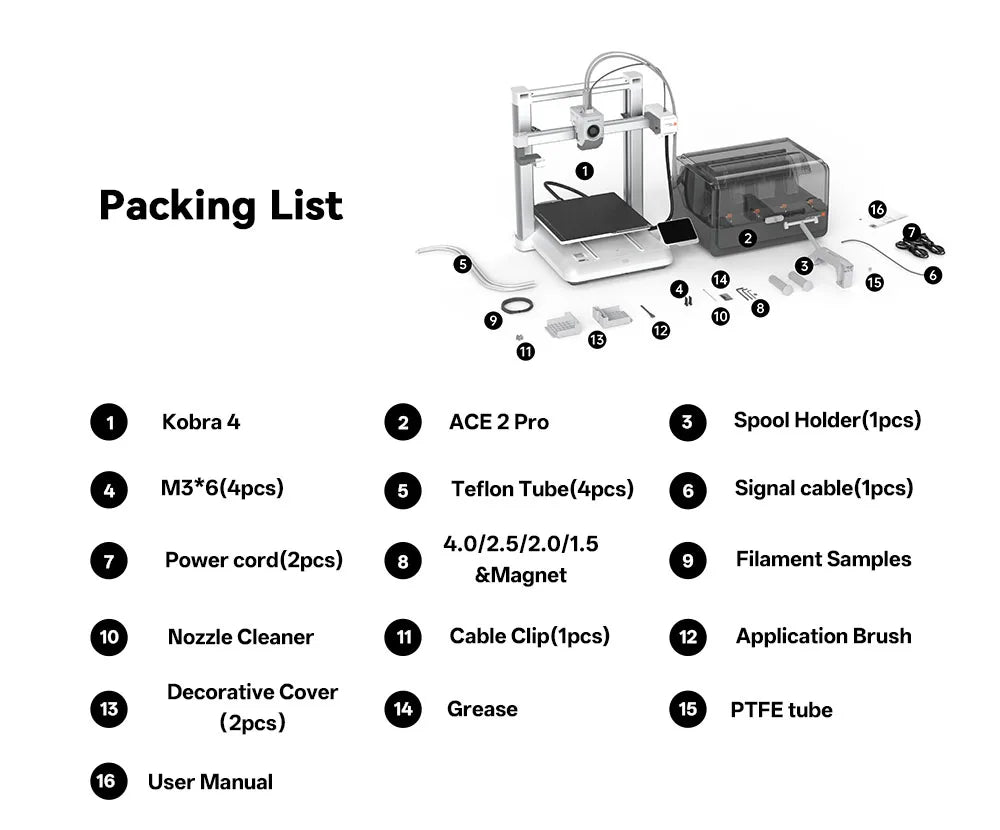 Anycubic Kobra Fast Printing 3D Printer With Filament Drying App