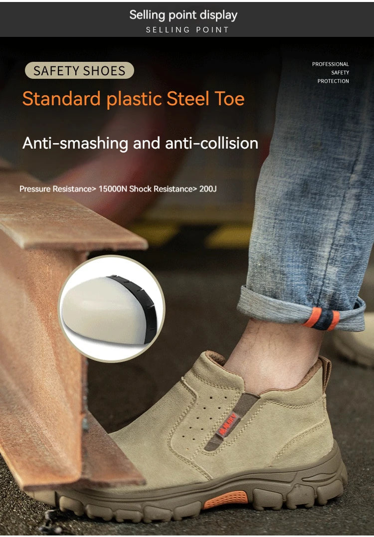 Men Composite Toe Safety Work Boots With Metatarsal Guard