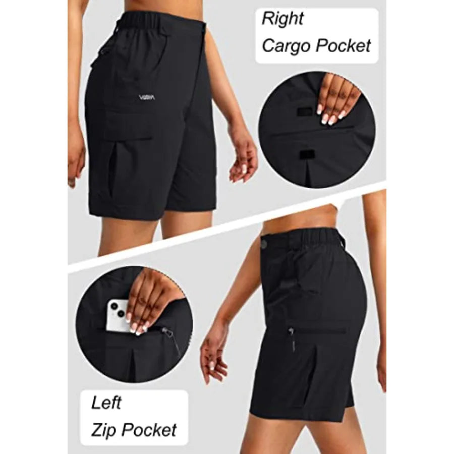 Viodia Women's Quick Dry Hiking Shorts With Pockets