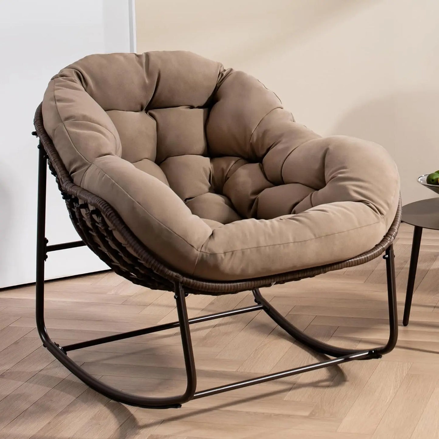 Papasan Rocking Chair Outdoor Indoor Egg Design Patio