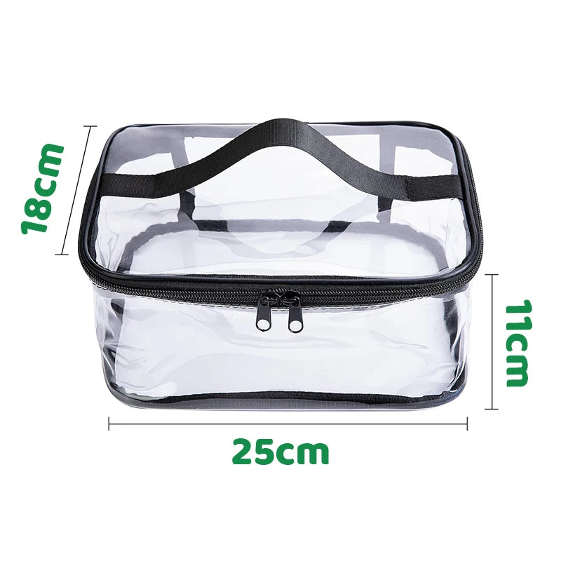 Transparent Toy Organizer Bag For Kids Puzzle Pieces And Blocks With Handle
