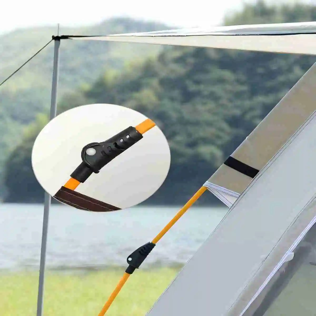 Pakicetus Outdoor Camping Tent With Auto Opening Two Doors Windows