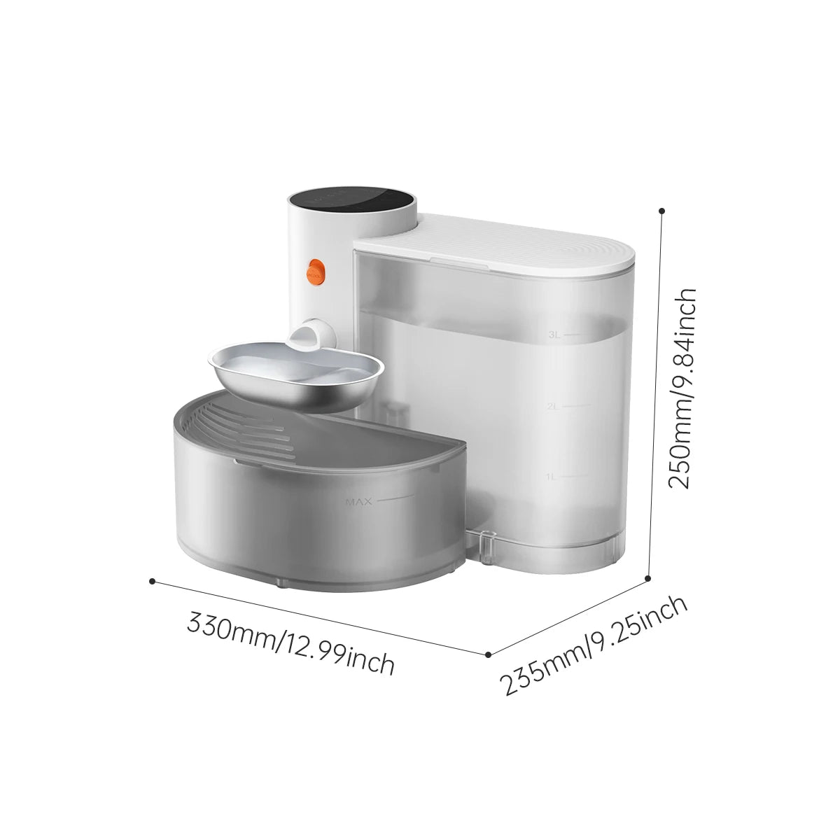 Petgravity Stainless Steel Pouring Water Dispenser for Cats