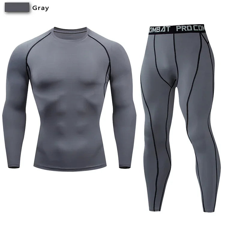 Two Piece Unisex Compression Sportswear Set For Training And Yoga