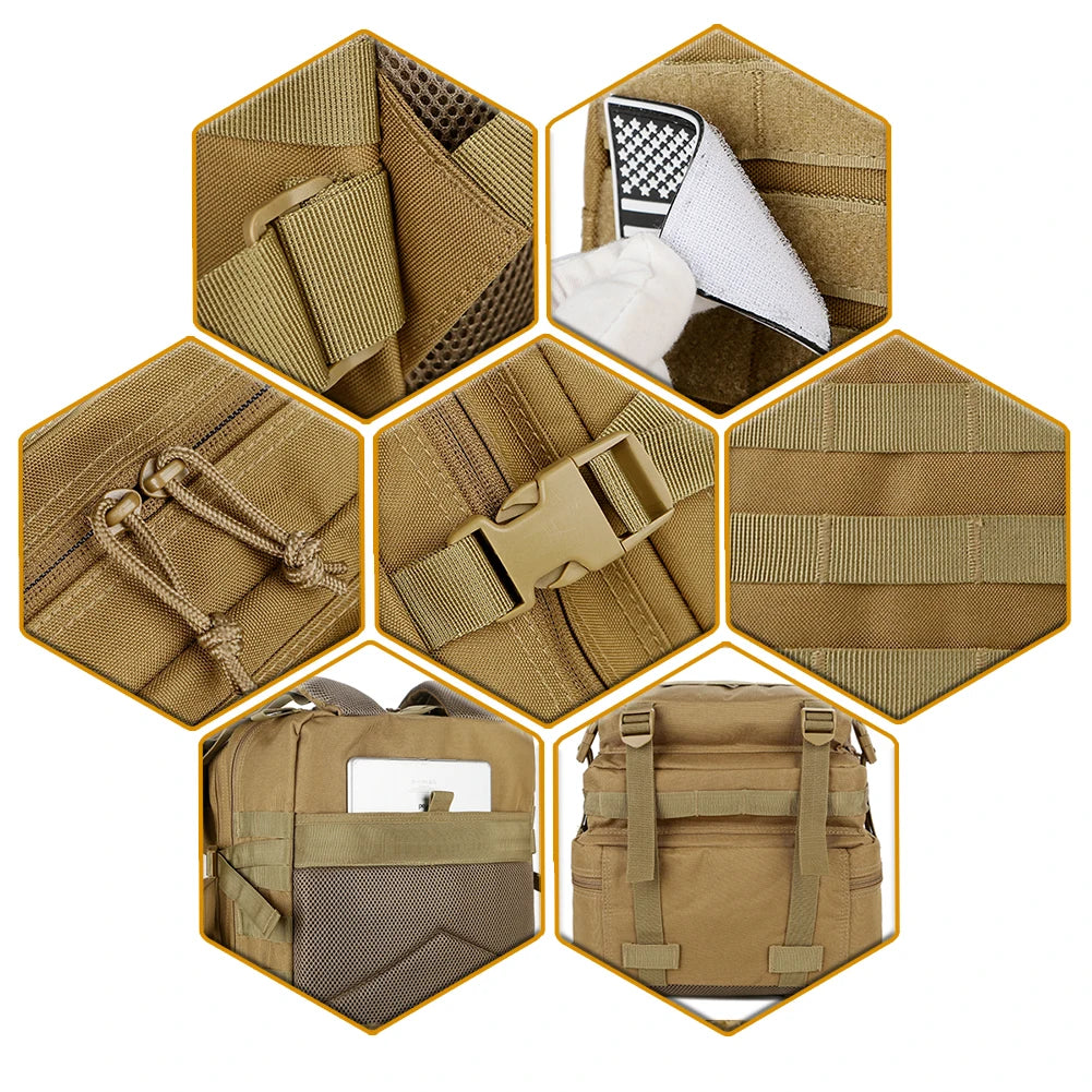 ReFire Gear Tactical Molle Backpack for Outdoor Trekking