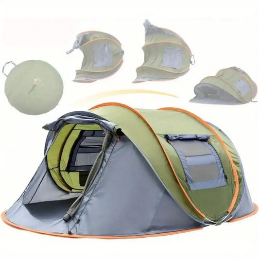 Camping Easy Pop Up Tent With Two Doors UPF50+ Waterproof