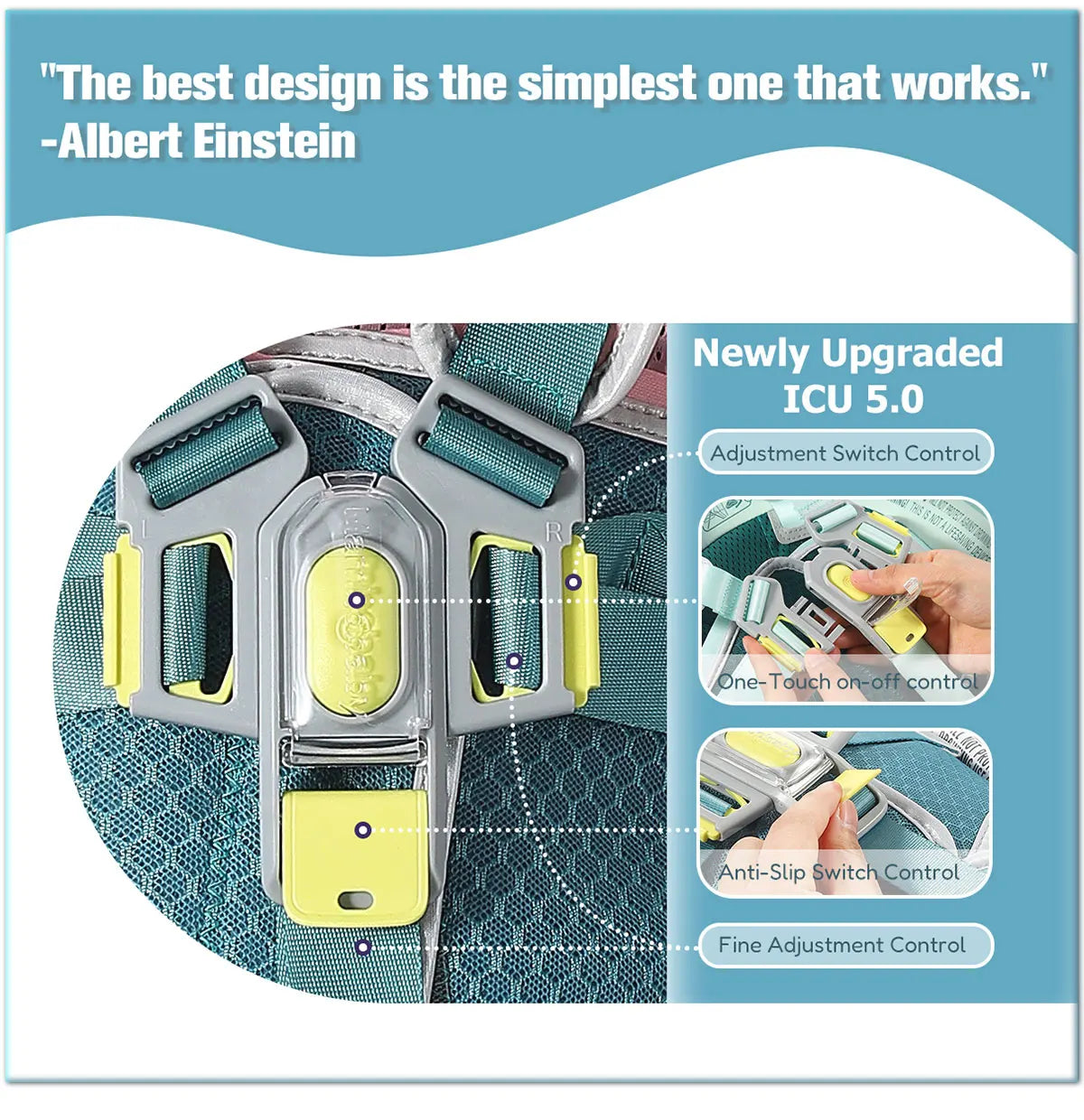 Mambobaby No Inflation Baby Float Harness For Safe Play