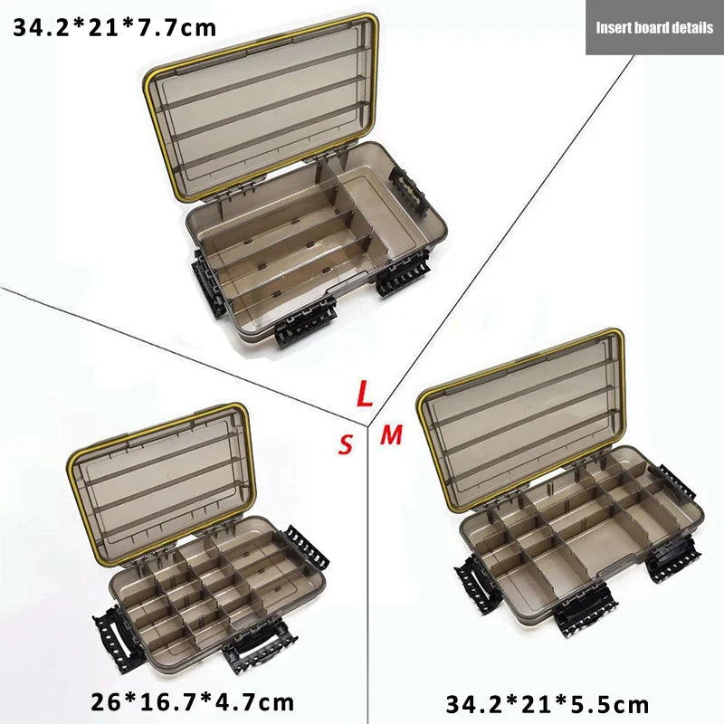 JSFUN Waterproof Fishing Tackle Box