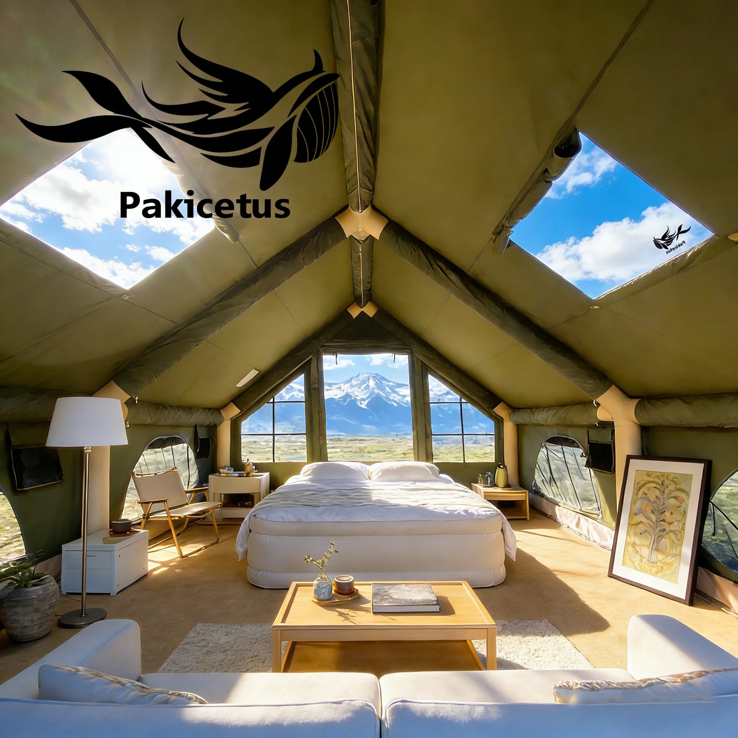 Pakicetus Quick Setup Inflatable Camping Tent Waterproof