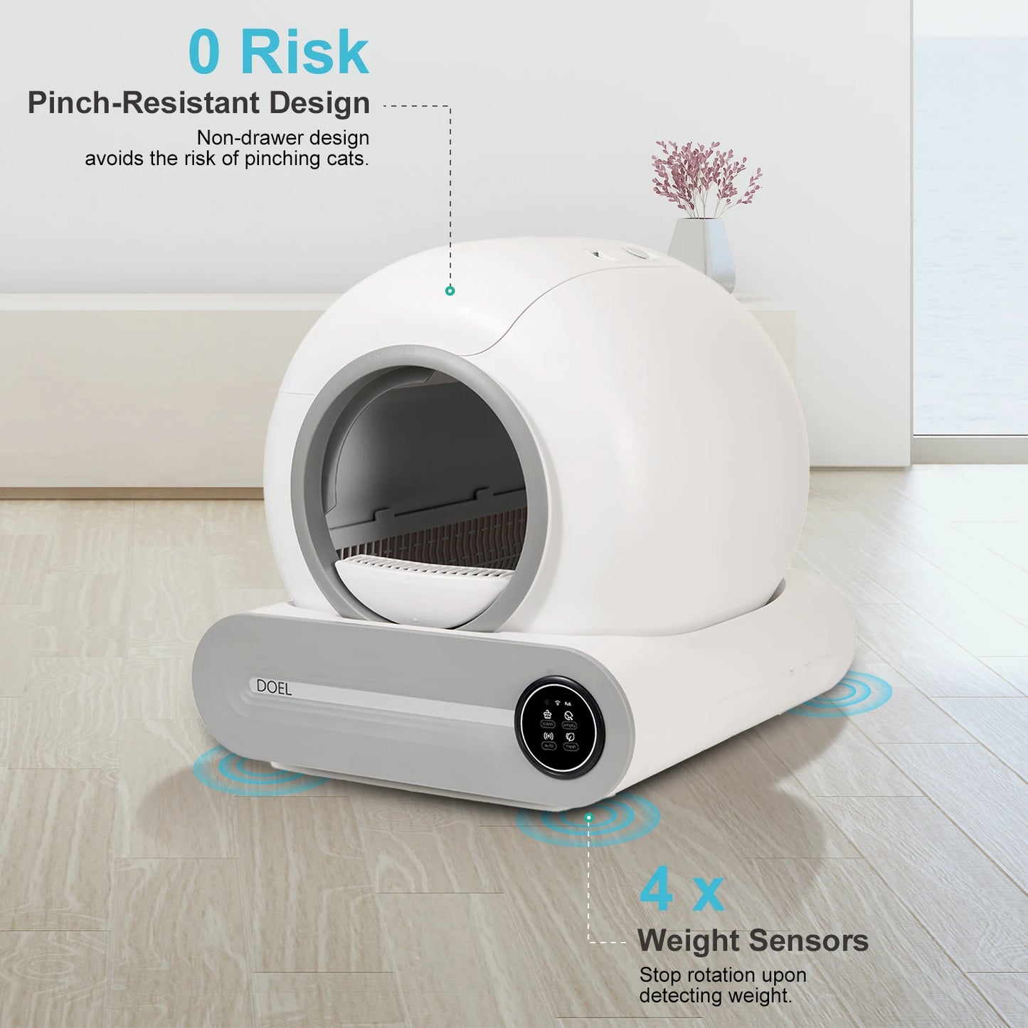 Doel 2026 Upgrade Automatic Smart Cat Litter Box With App And Sd