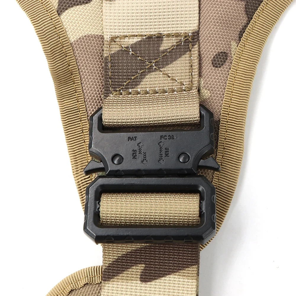 Military Large Dog Harness Vest For Training And Tactical Gear
