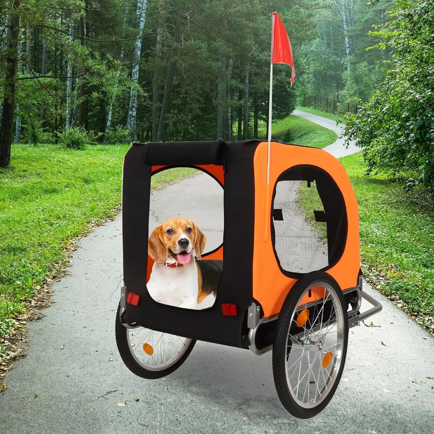 Twister.Ck Large Dog Bike Trailer With Fast Release Wheels