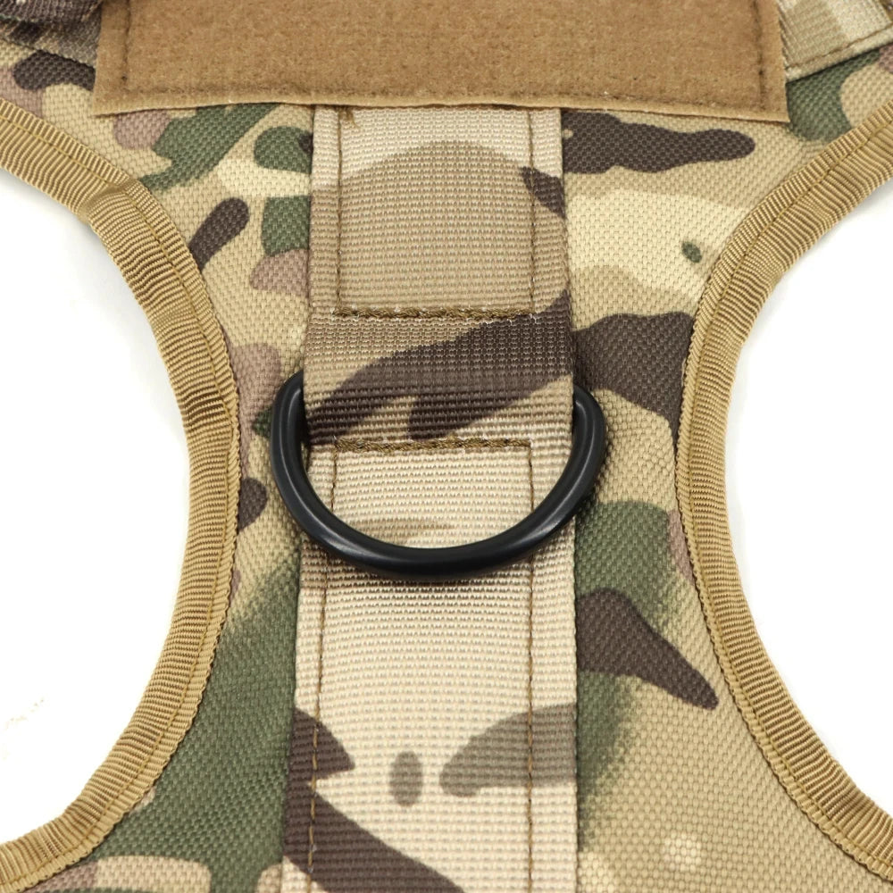 Military Large Dog Harness Vest For Training And Tactical Gear
