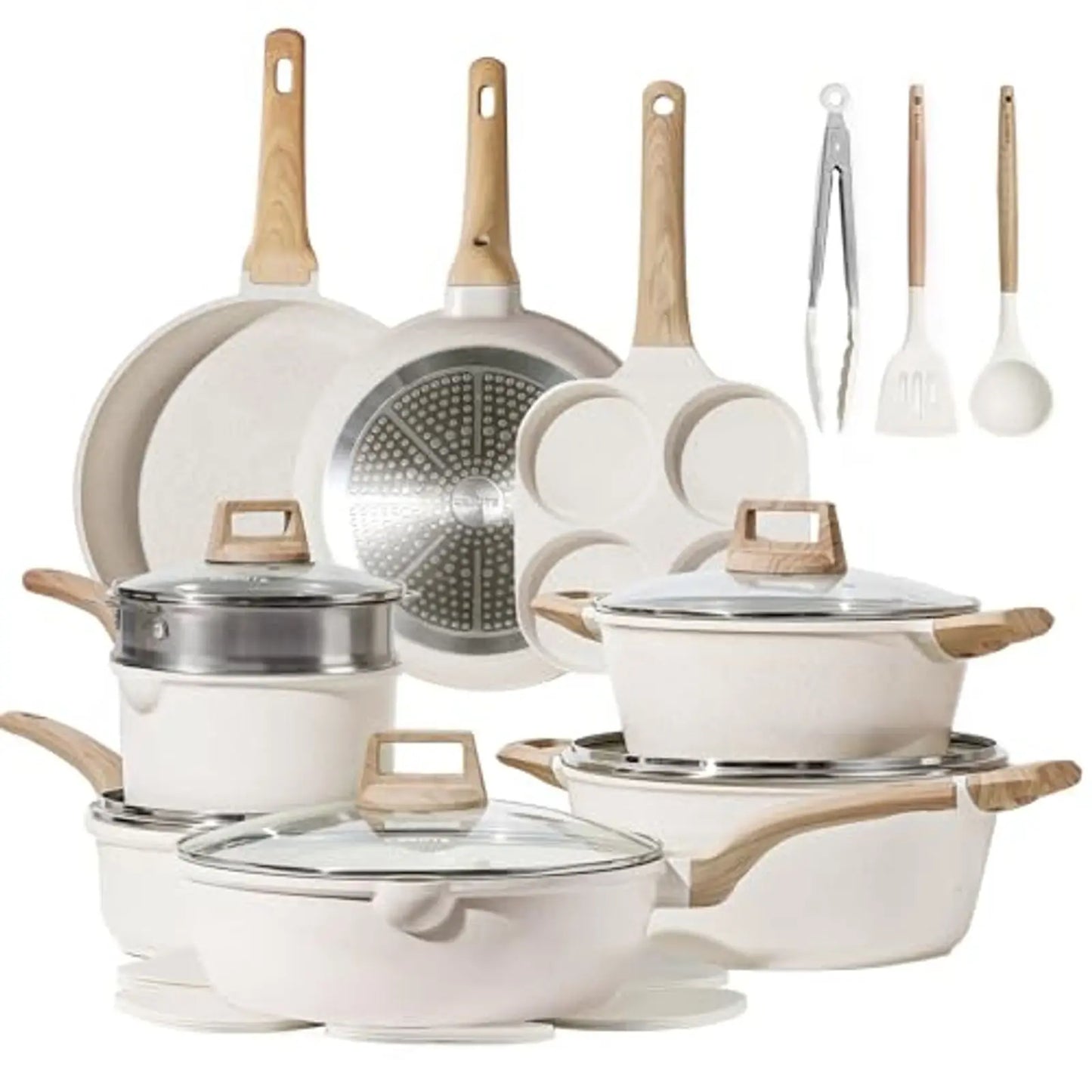 Induction Cookware Set Nonstick Granite Pots And Pans