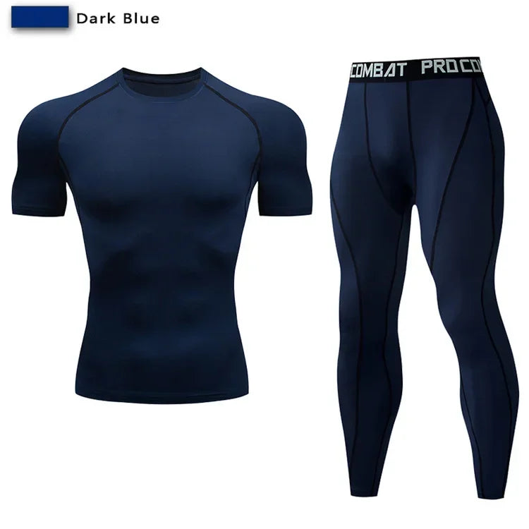 Two Piece Unisex Compression Sportswear Set For Training And Yoga