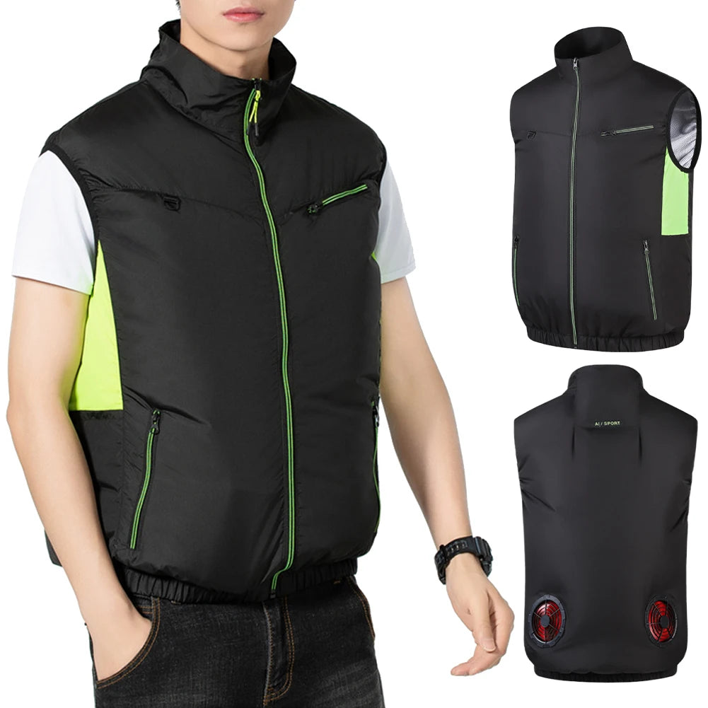 Wearable Cooling Vest Air Conditioning Clothes For Outdoor Work