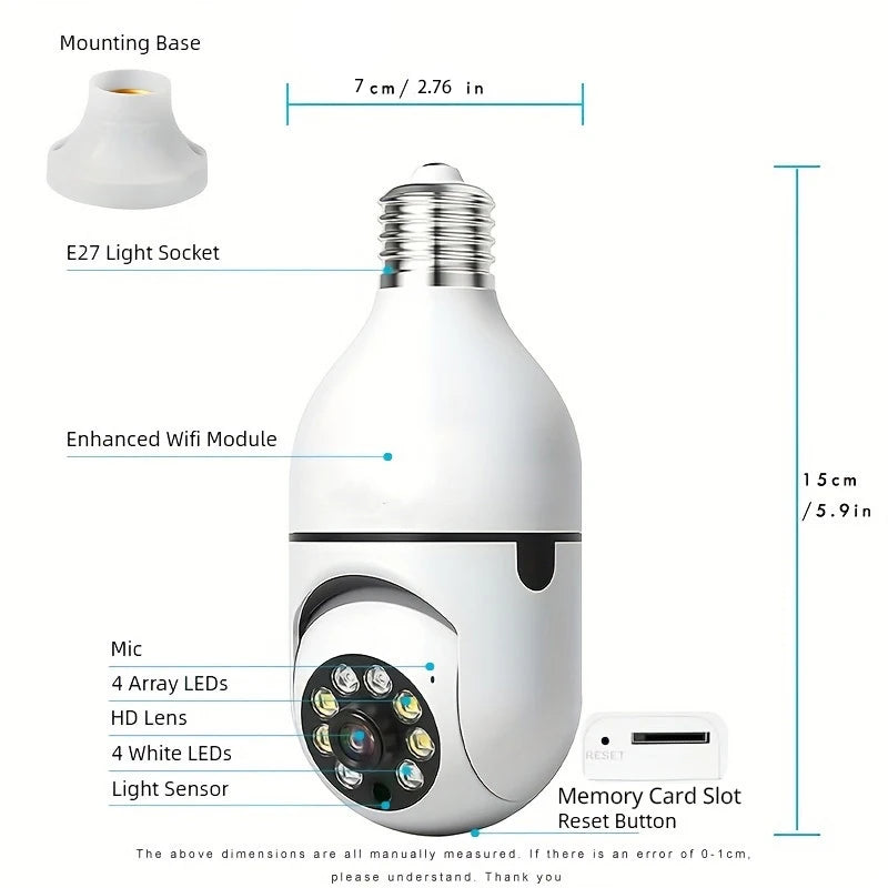 BoyKeep Outdoor Wireless Security Camera 5GHz WiFi 360 Degree