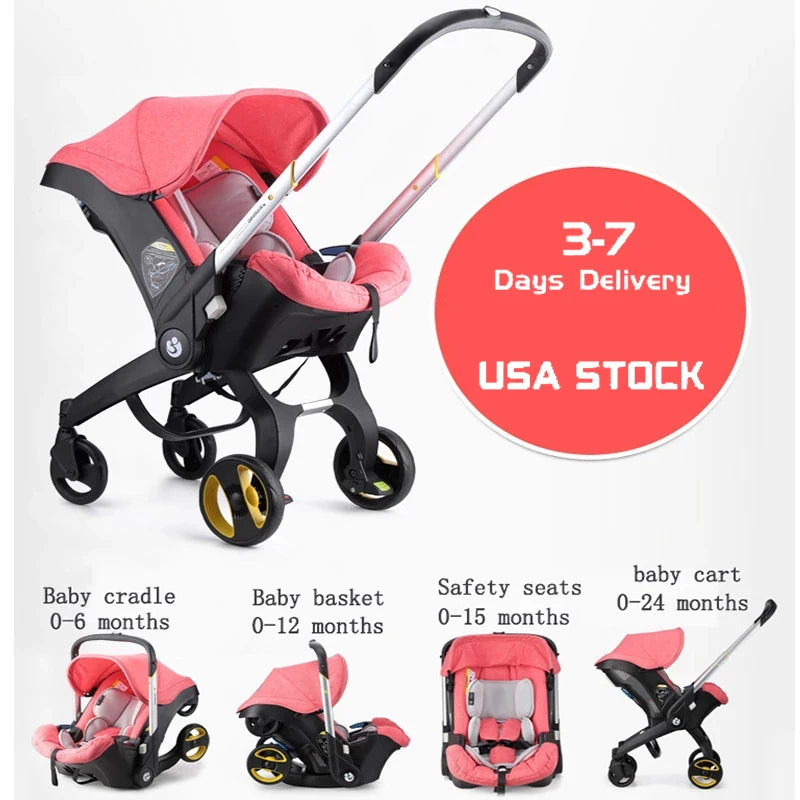 Premium Baby Stroller Car Seat 3 In 1 For Newborns