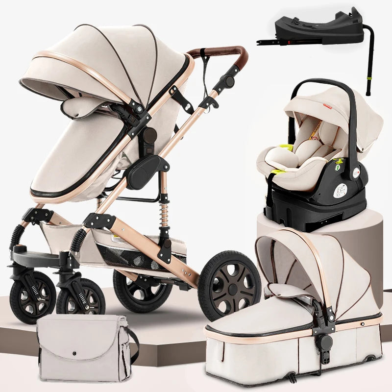 SteAnny 3 In 1 Baby Stroller Travel System With Isofix