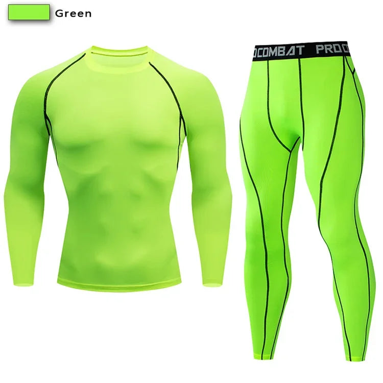 Two Piece Unisex Compression Sportswear Set For Training And Yoga