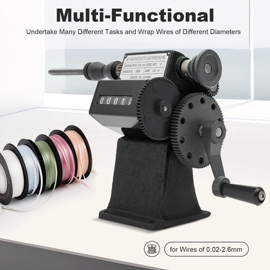 Fishing Line Spooler With Counting Machine For Spool Winding