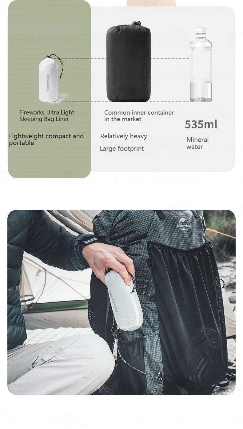 Ultralight Nylon Sleeping Bag Liner For Camping And Travel