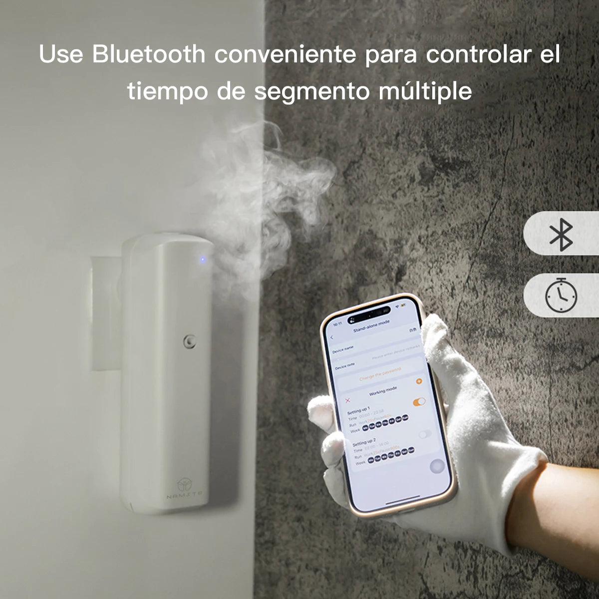 NAMSTE Plug In Wall Fragrance Diffuser Smart Waterless Aroma Machine