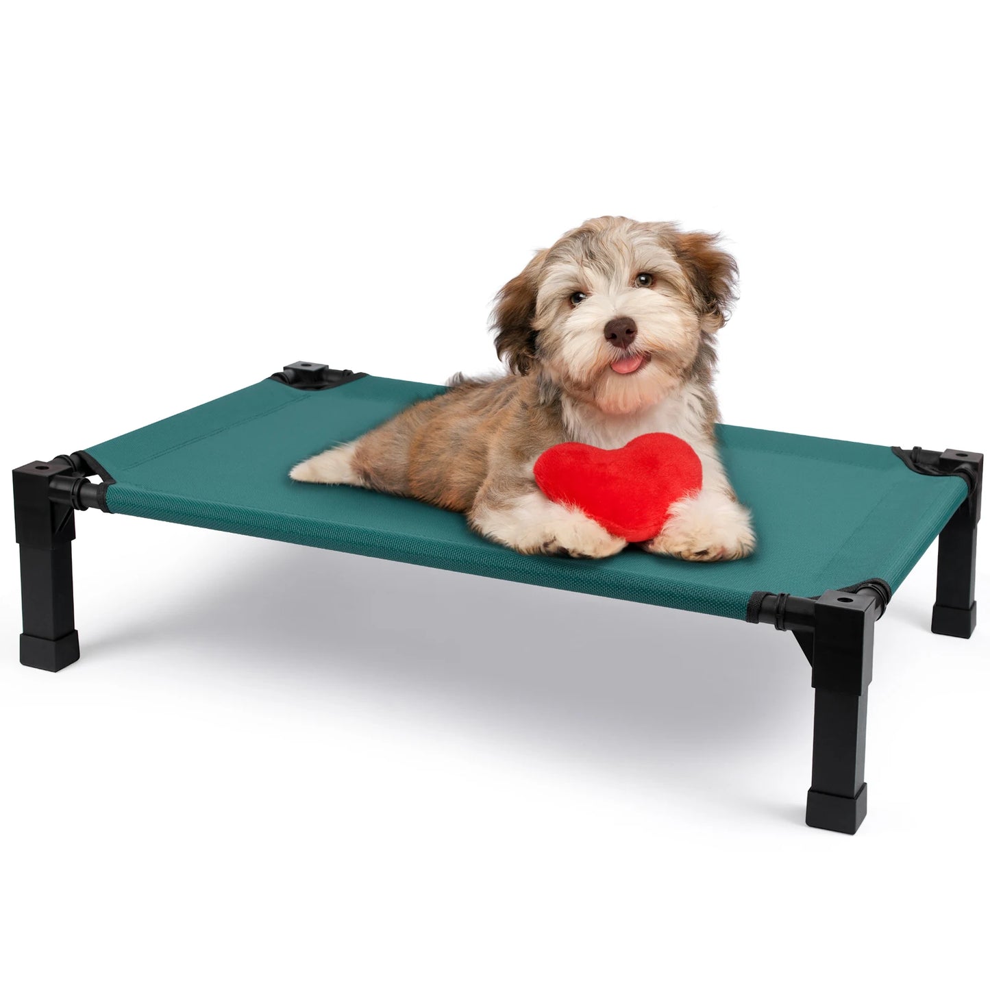 Elevated Cooling Dog Bed With Chewproof Mesh Metal Frame