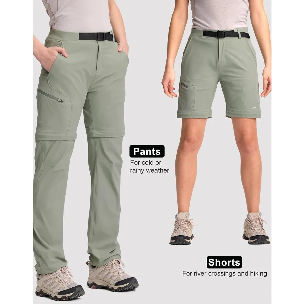 Pioneer Camp Women's Convertible Pants Quick Dry Zip Off Stretch