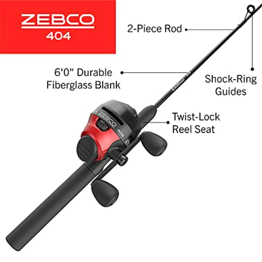 404 Spincast Reel and Rod Combo for Freshwater Fishing