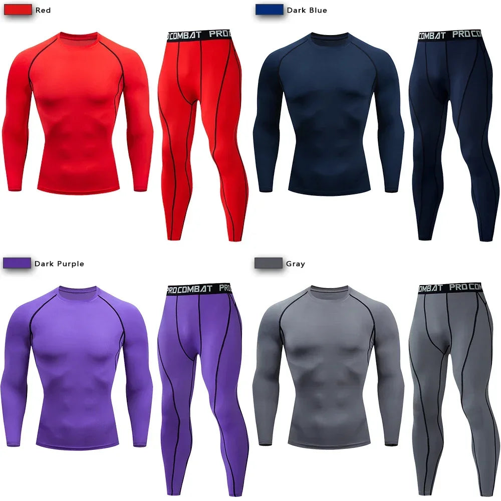 Two Piece Unisex Compression Sportswear Set For Training And Yoga