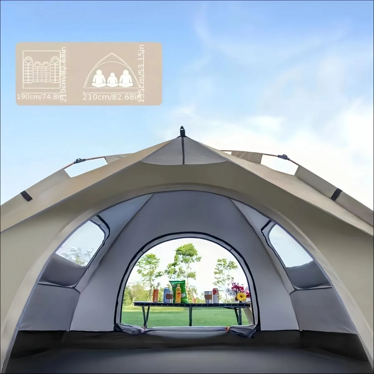 Pakicetus Auto Tent Sunshade Quick 60 Second Setup For Families