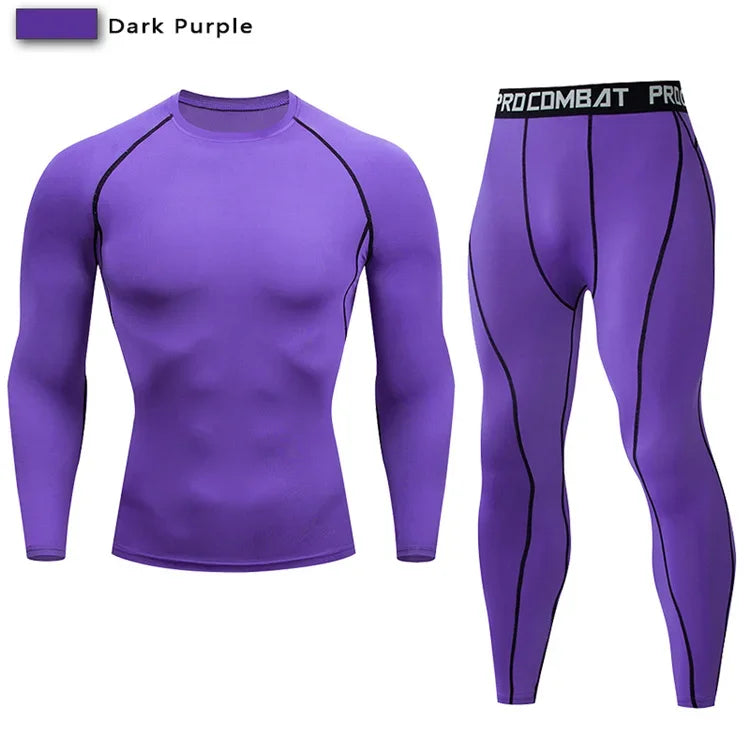 Two Piece Unisex Compression Sportswear Set For Training And Yoga