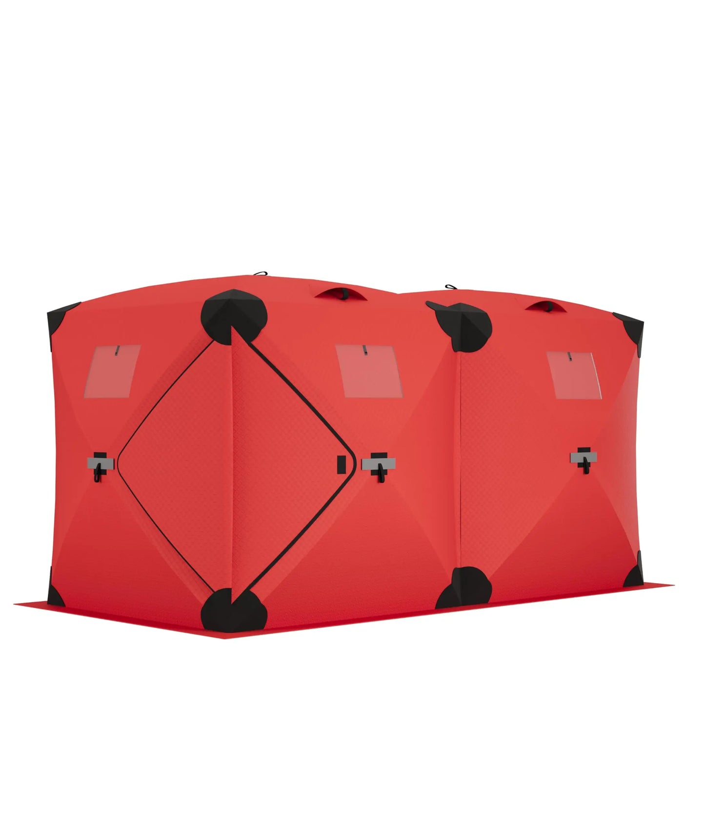 Pop Up Ice Fishing Tent Insulated Shelter For 3 To 4 Person Hub Style