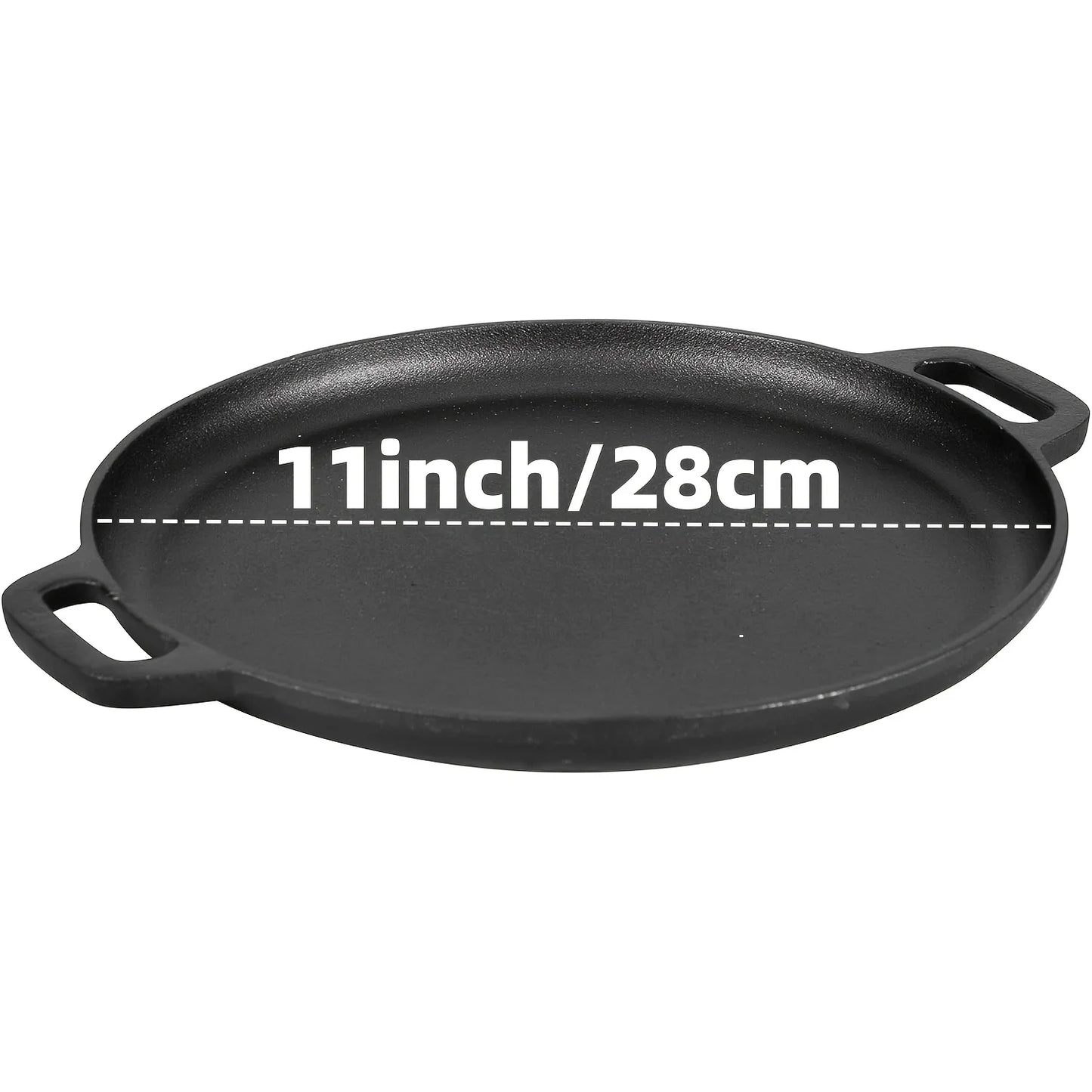 AEDG Cast Iron Skillet Set Preseasoned Heavy Duty Pans