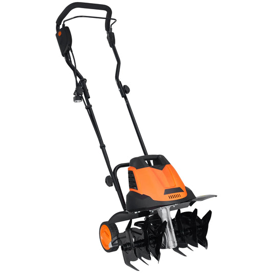 SucceBuy 12 Amp Corded Electric Tiller Cultivator Rototiller