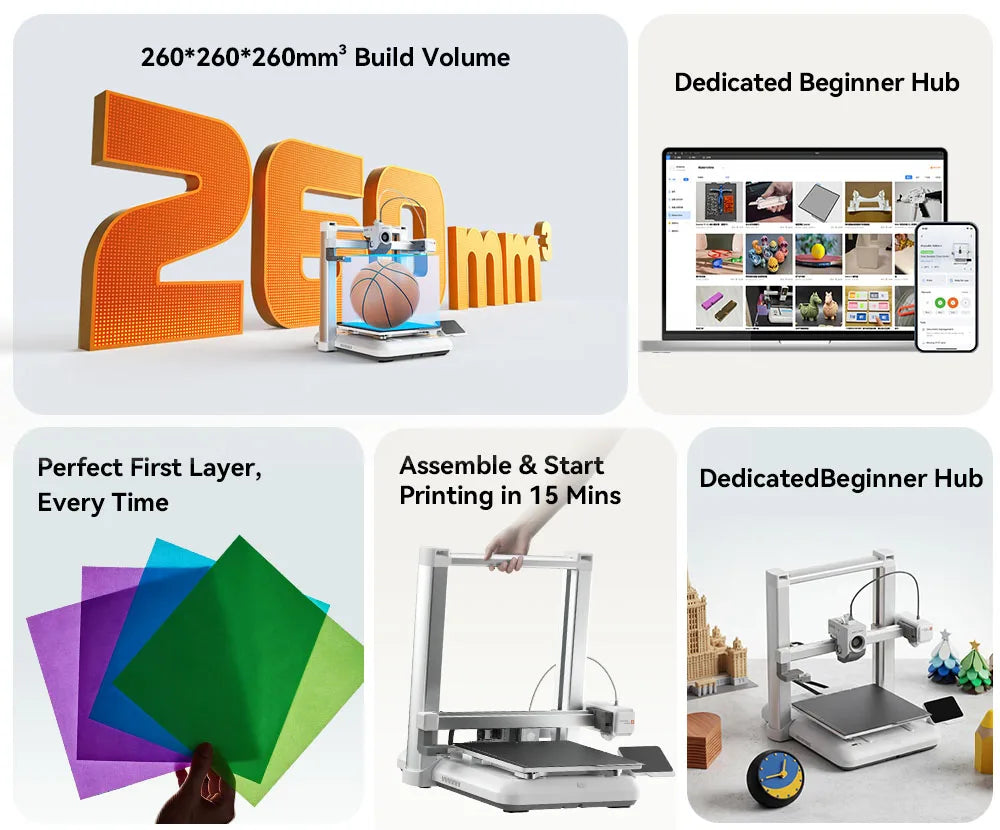 Anycubic Kobra 4 3D Printer With Leviq 3.0 Auto Leveling