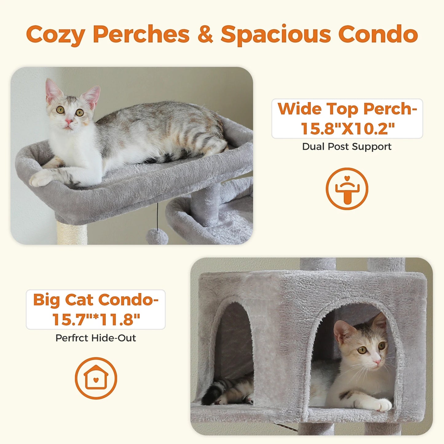 Pawz Road Multi Level Large Cat Tree Condo